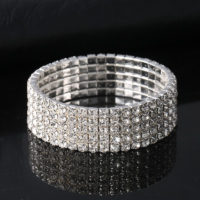 Браслет со стразами для фитнес-бикини (5 рядов)