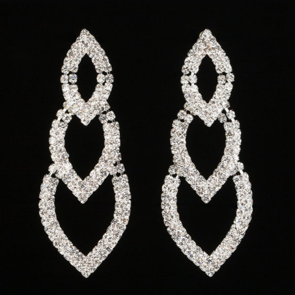 Серьги со стразами для фитнес-бикини EAR-LT