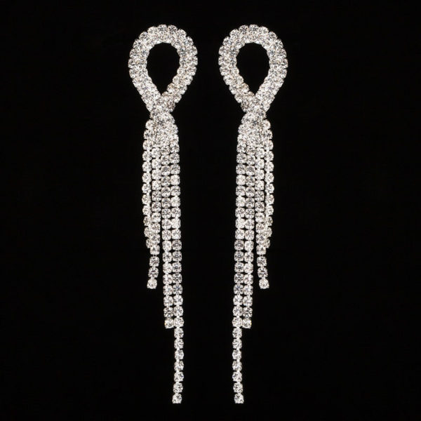 Серьги со стразами для фитнес-бикини EAR-NS